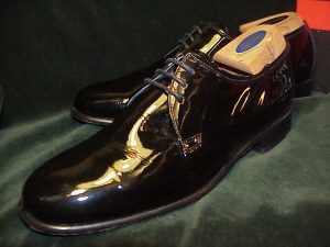 *Like new -Original LLOYD, Patent Leather, Dress Derby: 44.5D (US 11D)(UK 10E)