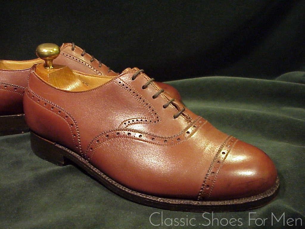 *Bespoke NEW & LINGWOOD Half Brogue Oxford: 38-39D (US 6D)
