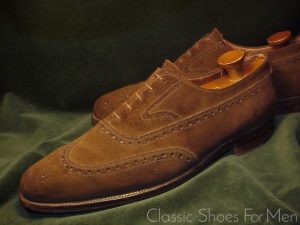 *Important Vintage PEAL & CO. for LEFCOURT, Suede Full Brogue Oxford, Circa 1960: US 11D (44.5D).