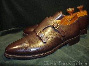 *Fine- JOHN LOBB Double Monk, "William"; 45D (UK 10.5E)