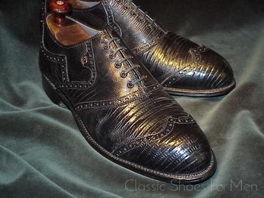 *Near new - Vintage FOOTJOY Custom LIZARD Full Brogue GOLF/STREET Oxford: 44D (US 10.5D)