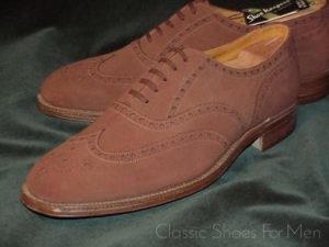 NEW - EDWARD GREEN for Cable Car Clothiers, Suede Full Brogue Oxford: 42,5D.