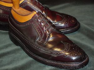 FLORSHEIM IMPERIAL Shell Cordovan - Pferdeleder Full Brogue Budapester: 41E