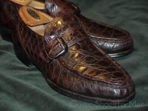 FOOTJOY Custom-Made Alligator Monk Strap Moccasin: 42D