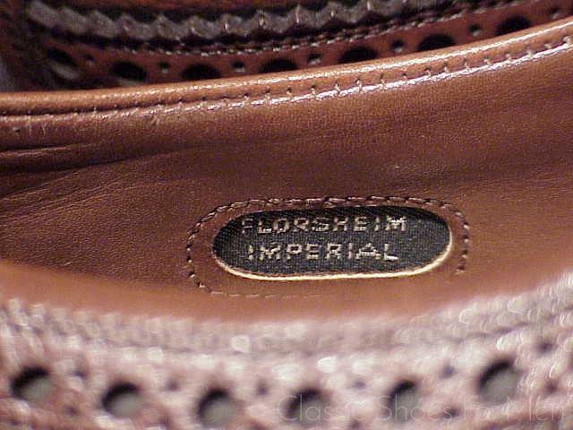 NEW - FLORSHEIM IMPERIAL Full Brogue Budapester Circa 1987: 41-41,5 NARROW - Image 8