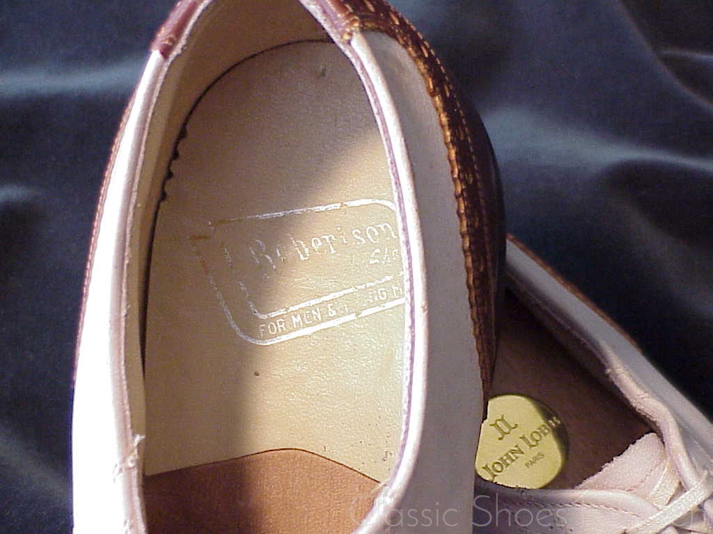Fine Antique - Full Wing-Tip Oxford Brogue Spectator, Circa 1930: 41.5D-42C (US 8.5D-9C) - Image 2