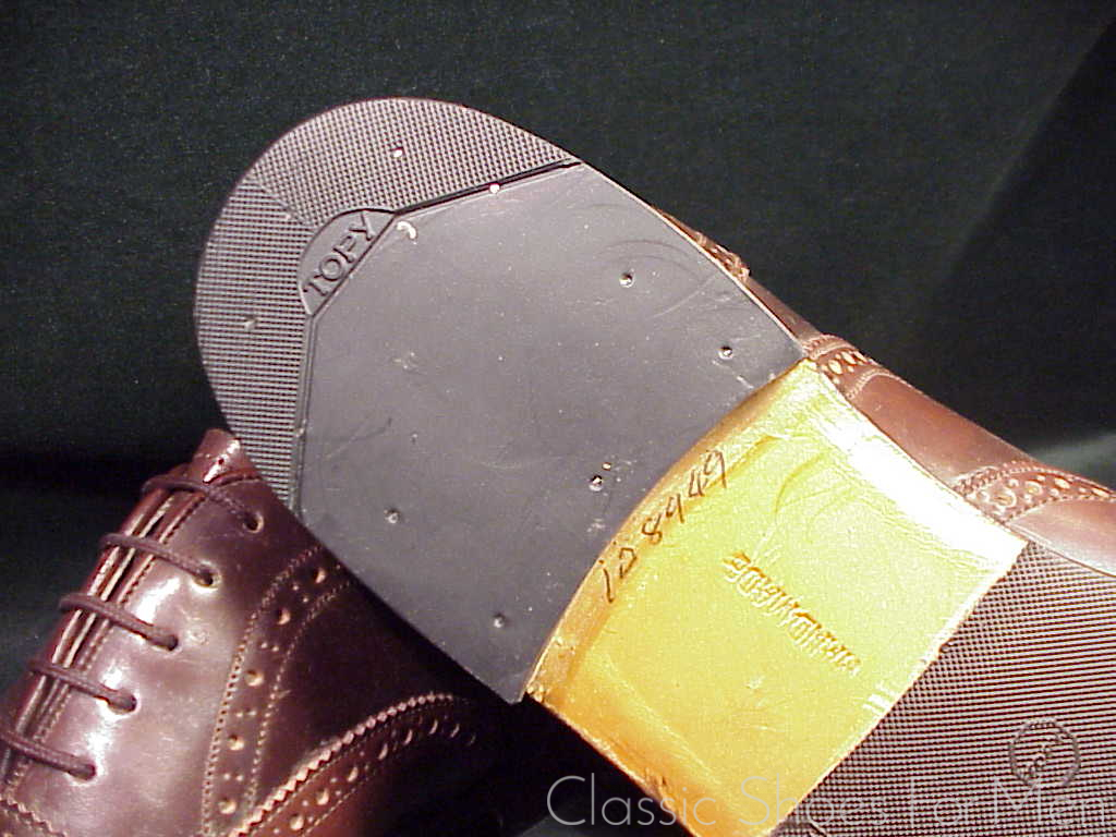 *NEW - Bespoke MAYER, Hong Kong, "Cigar" SHELL CORDOVAN Full Brogue Oxford: 45-46D - Image 14