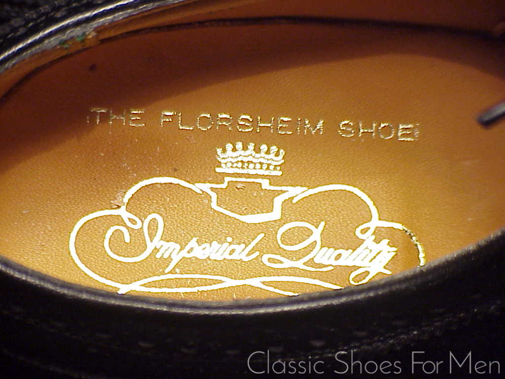 *NEW- Very rare size FLORSHEIM IMPERIAL Full Brogue Budapester, Circa 1985: US 7D (40D) - Image 10