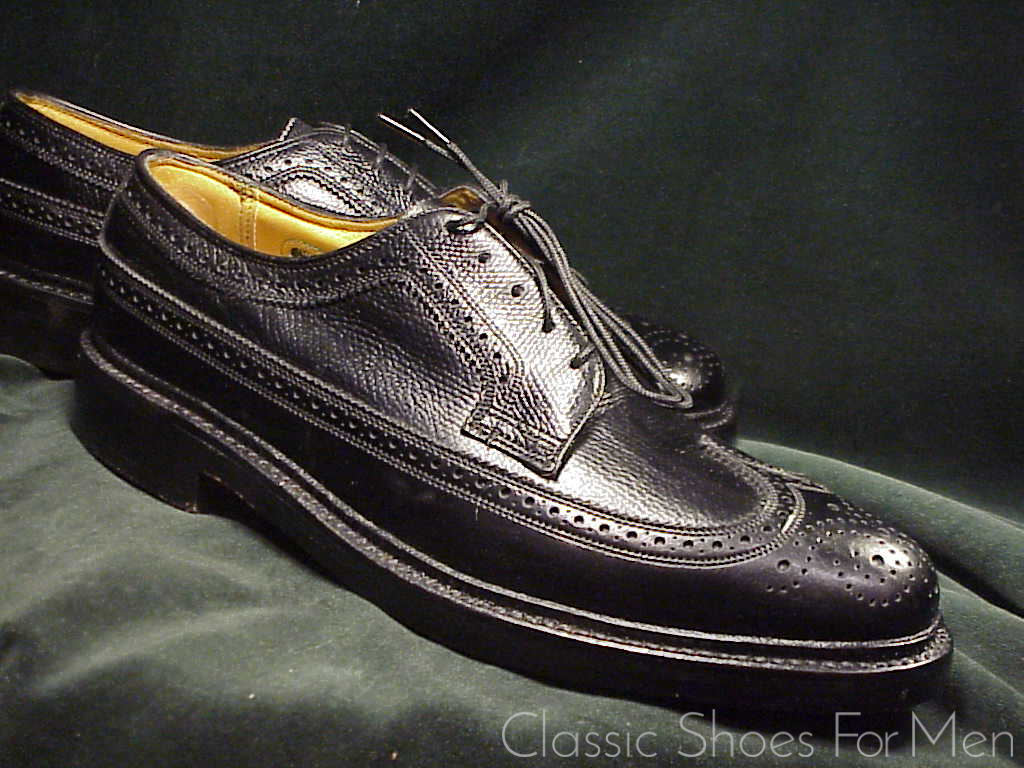 *NEW- Very rare size FLORSHEIM IMPERIAL Full Brogue Budapester, Circa 1985: US 7D (40D) - Image 3