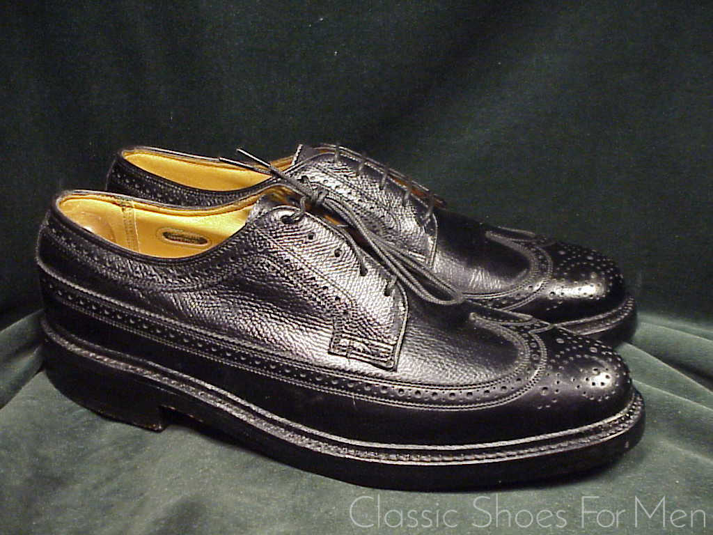 *NEW- Very rare size FLORSHEIM IMPERIAL Full Brogue Budapester, Circa 1985: US 7D (40D) - Image 4