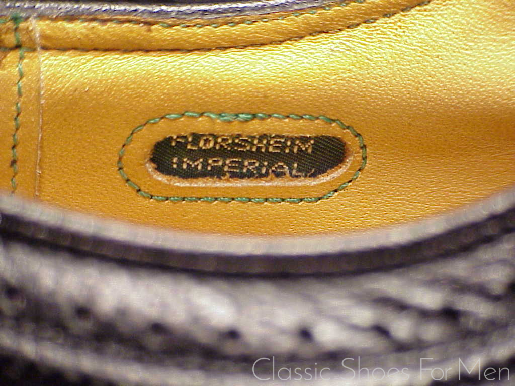 *NEW- Very rare size FLORSHEIM IMPERIAL Full Brogue Budapester, Circa 1985: US 7D (40D) - Image 12