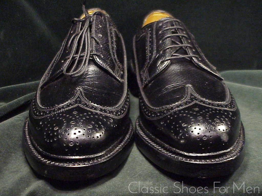 *NEW- Very rare size FLORSHEIM IMPERIAL Full Brogue Budapester, Circa 1985: US 7D (40D) - Image 8