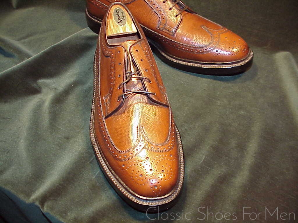 *NEW- FLORSHEIM IMPERIAL Full Brogue Derby Budapester Circa 1985: 43-43,5D - Image 7