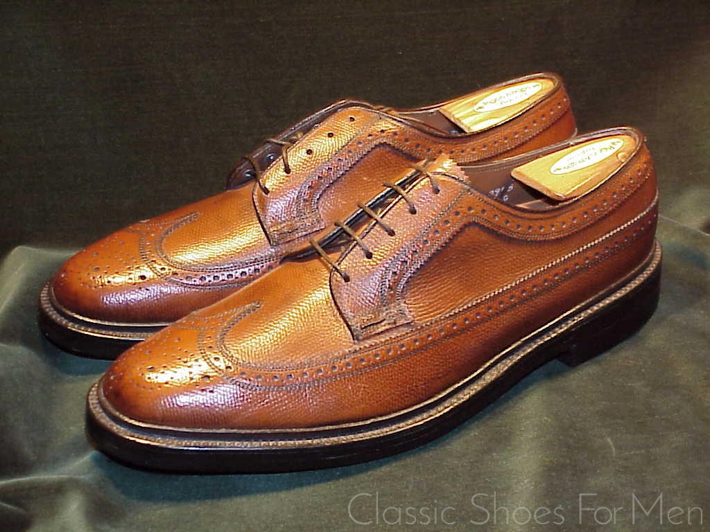 *NEW- FLORSHEIM IMPERIAL Full Brogue Derby Budapester Circa 1985: 43-43,5D - Image 6