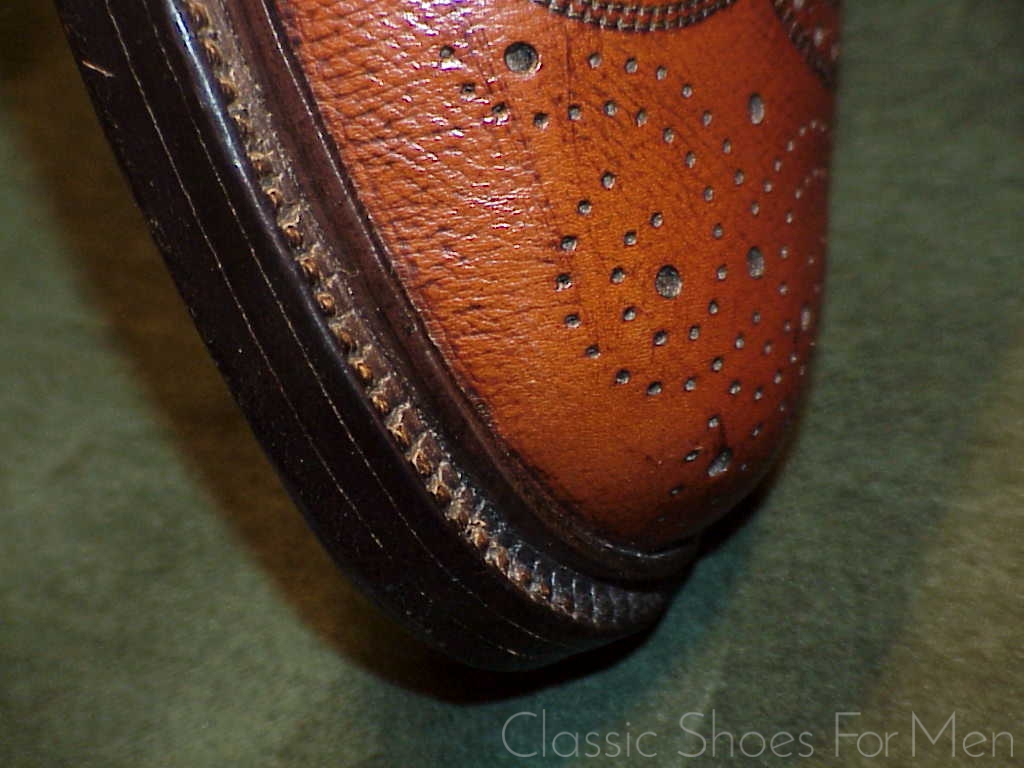 *NEW- FLORSHEIM IMPERIAL Full Brogue Derby Budapester Circa 1985: 43-43,5D - Image 8