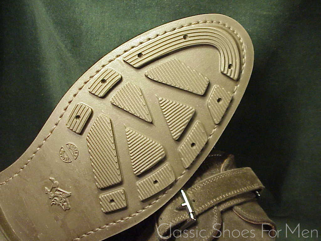 *NEW-HESCHUNG, France, Black Suede, All-Weather "Goiser" Saddle Monk Strap: 44.5-45D (US 11-11.5D) - Image 13