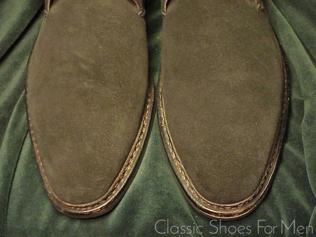 *NEW-HESCHUNG, France, Black Suede, All-Weather "Goiser" Saddle Monk Strap: 44.5-45D (US 11-11.5D) - Image 8