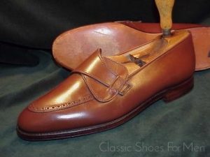 *New - GEORGE CLEVERLEY designed "Butterfly" Loafer by EDWARD GREEN: 42D (US 9D).