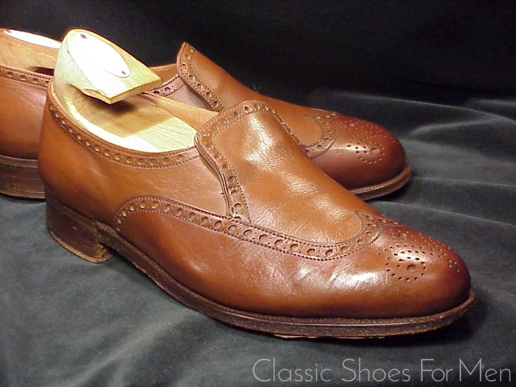 *Vintage PEAL & CO. Full Brogue High Vamp Loafer: US 8.5 (41.5D) - Image 3