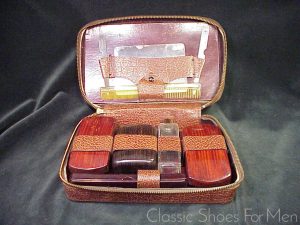*Vintage Officer’s Peccary Leather Grooming Kit (Dopp Kit)