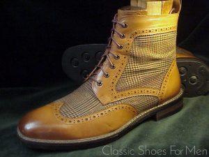 *NEW- VINTAGE FOUNDRY Plaid Spectator Dress Boot: US 9.5D (42.5D)