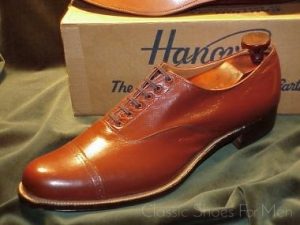 *NEW- Important Vintage, PRE-WAR HANOVER Kangaroo 6-Eyelet Cap-Toe Oxford, Circa 1930: US 11.5D (45D)
