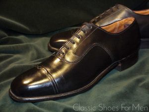 *Fine Pre-War Spade Sole WEYENBERG 6-Eyelet Cap-Toe Oxford, Circa 1940: US 7D (40D)