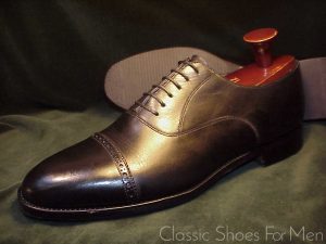 *Near new – SANTONI Goodyear Welted, 6-Eyelet, Cap-Toe, Oxford: US 12D (46D)