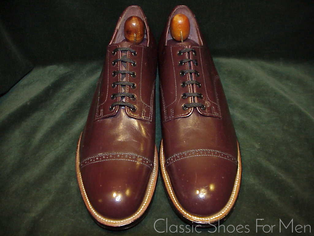 +NEW- Vintage STACY-ADAMS KANGAROO 6-Eyelet Cap-Toe Derby: US 10.5D (44D) - Image 2
