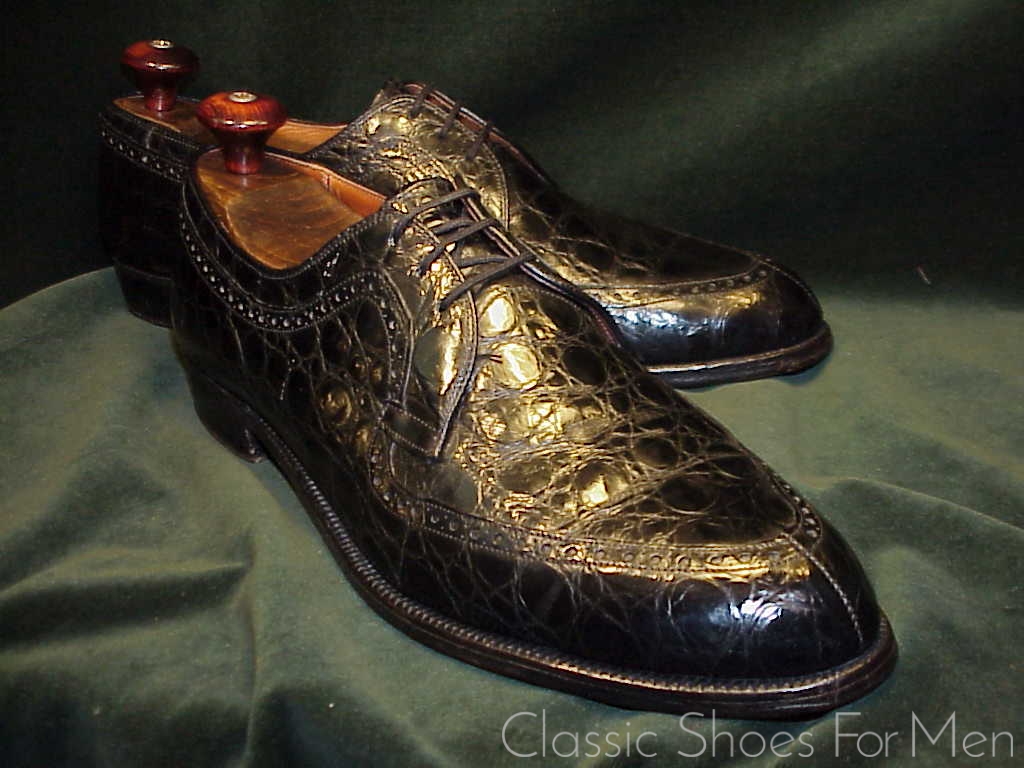 *The STETSON Shoe Co. ALLIGATOR Brogued Norweger, Circa 1960: US 10.5D (44D) - Image 12
