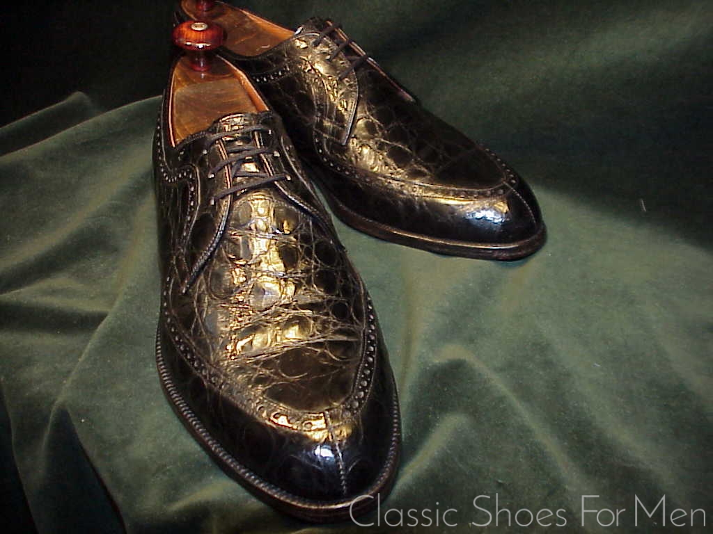 *The STETSON Shoe Co. ALLIGATOR Brogued Norweger, Circa 1960: US 10.5D (44D) - Image 6