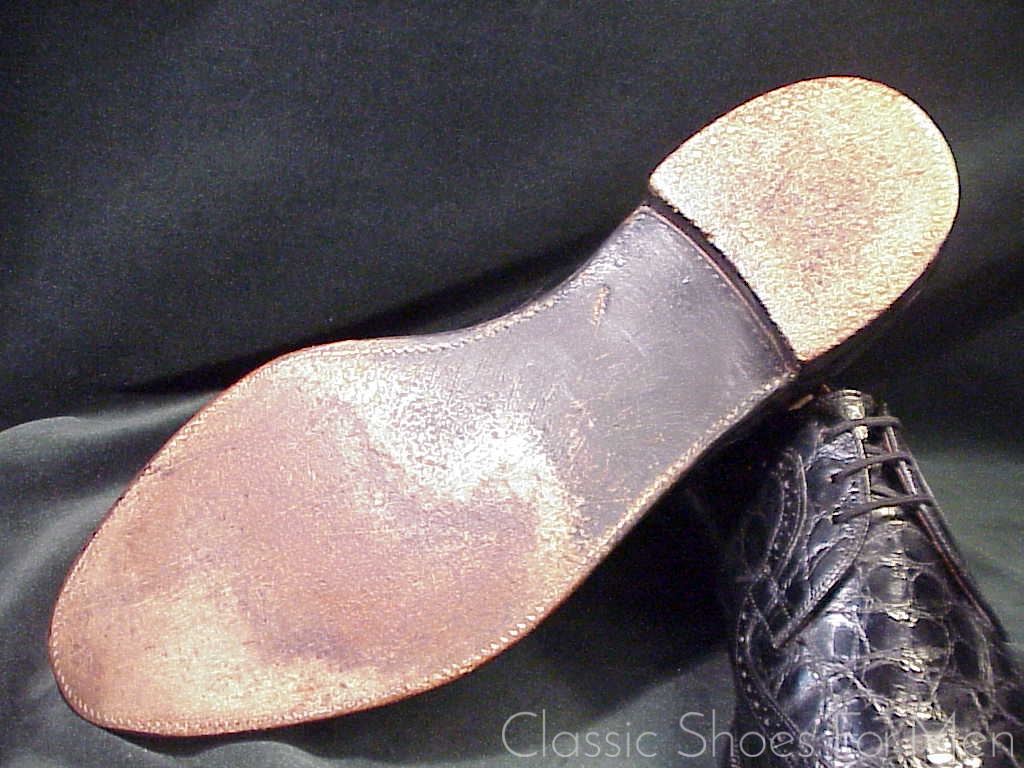 *The STETSON Shoe Co. ALLIGATOR Brogued Norweger, Circa 1960: US 10.5D (44D) - Image 13