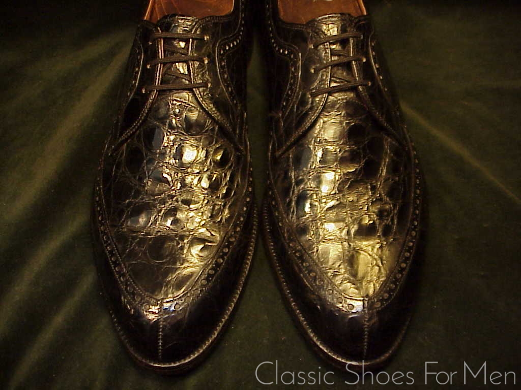 *The STETSON Shoe Co. ALLIGATOR Brogued Norweger, Circa 1960: US 10.5D (44D) - Image 5