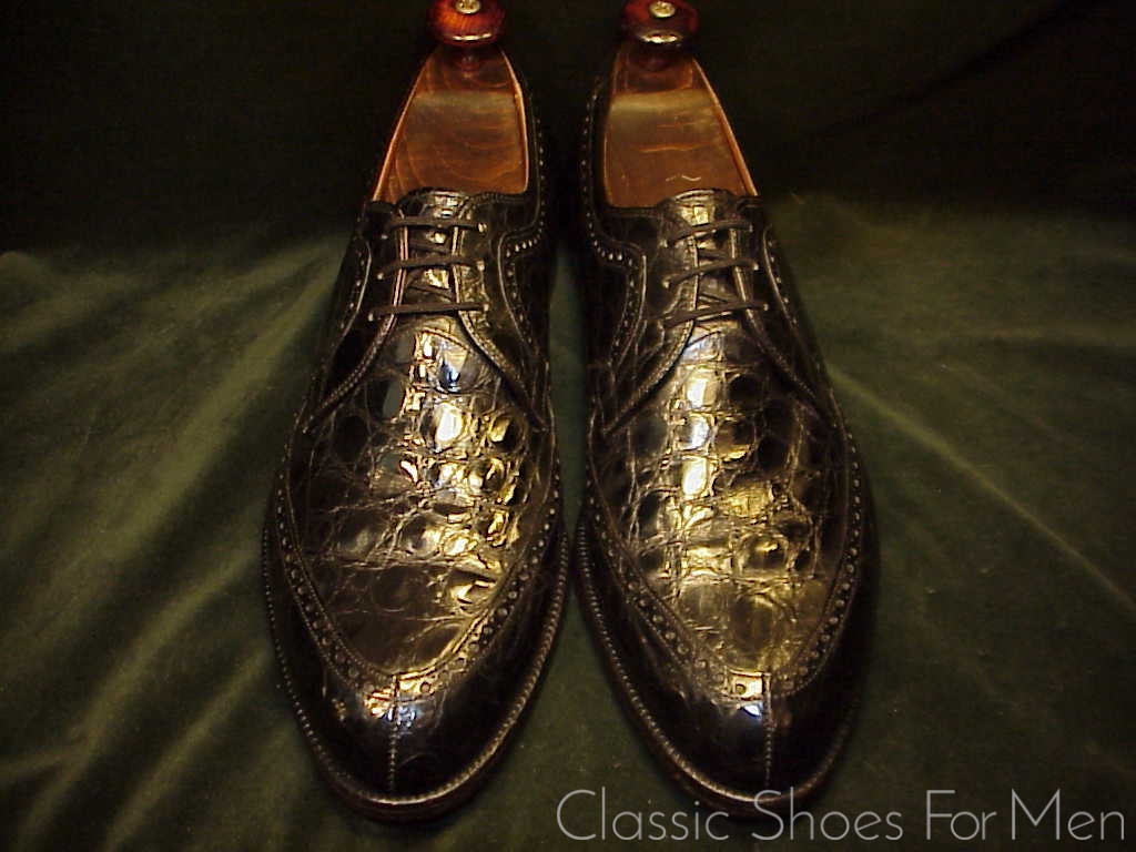 *The STETSON Shoe Co. ALLIGATOR Brogued Norweger, Circa 1960: US 10.5D (44D) - Image 2