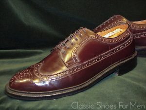 *Near new, Historic STETSON Corfam 1965 Full Brogue Derby (Budapester): 44.5C/D (US 11C/D)