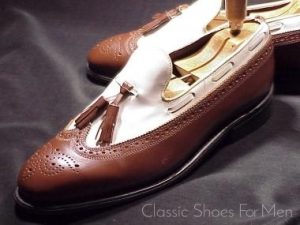 *Vintage Brogued SPECTATOR Loafer by STUART MCGUIRE, Circa 1980: US 8.5D (41.5D)