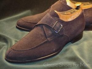 *SUTOR MANTELLASSI Suede Monk Strap Norwegian: 41-41.5D (US 8-8.5D)