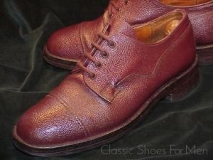 *TECNIC VELDTSCHOEN Zug Grain Officer's Dress Derby, Circa 1980: 41.5D (US 8.5D)