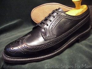 +Near new -THE FLORSHEIM SHOE, Full Brogue Budapester, Circa 1985: US 12C (46C)