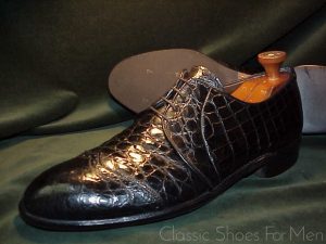 *Vintage Special Order FOOTJOY Alligator Wing-Tip Derby: 11.5-12US.