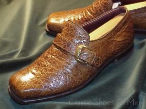 *Near new-Custom/Bespoke LEE KEE ALLIGATOR Monk Strap Loafer, Circa 1980: 41.5D (US 8.5D)