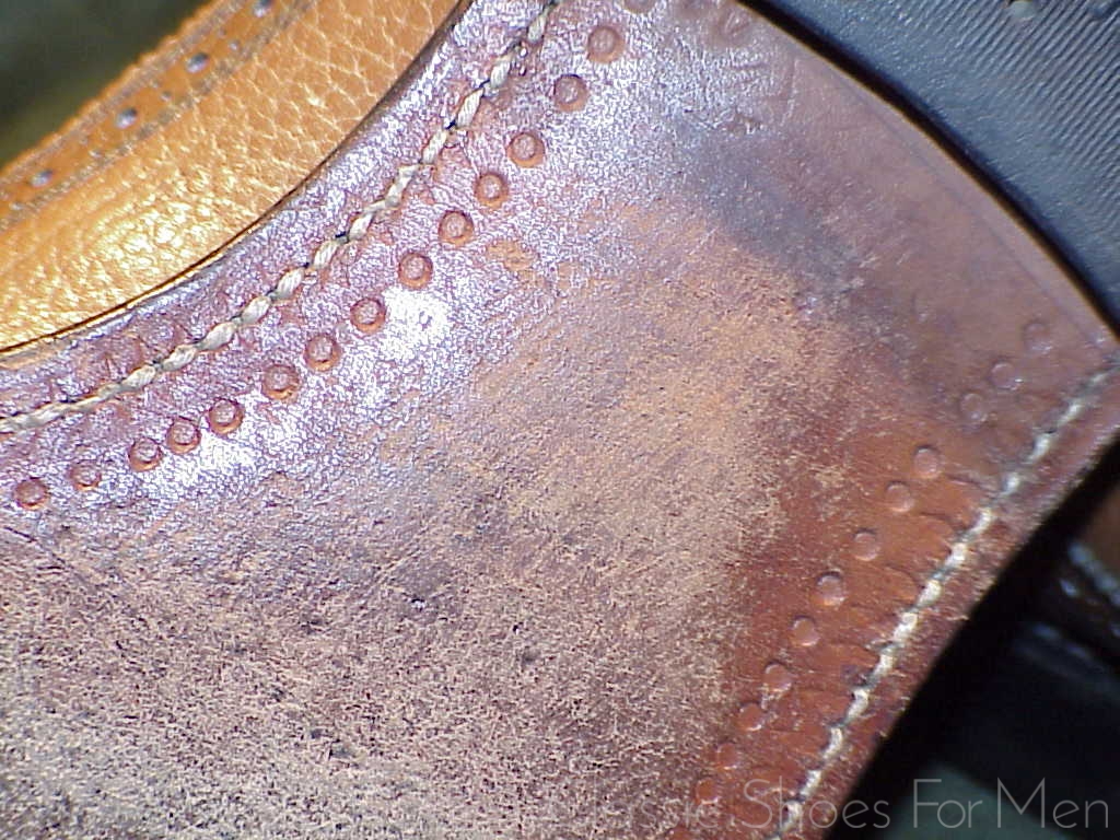 *Fine Bespoke LEE KEE Full Brogue Derby (Budapester)"Golden Harvest", Circa 1990: 44D (US 10.5D) - Image 13