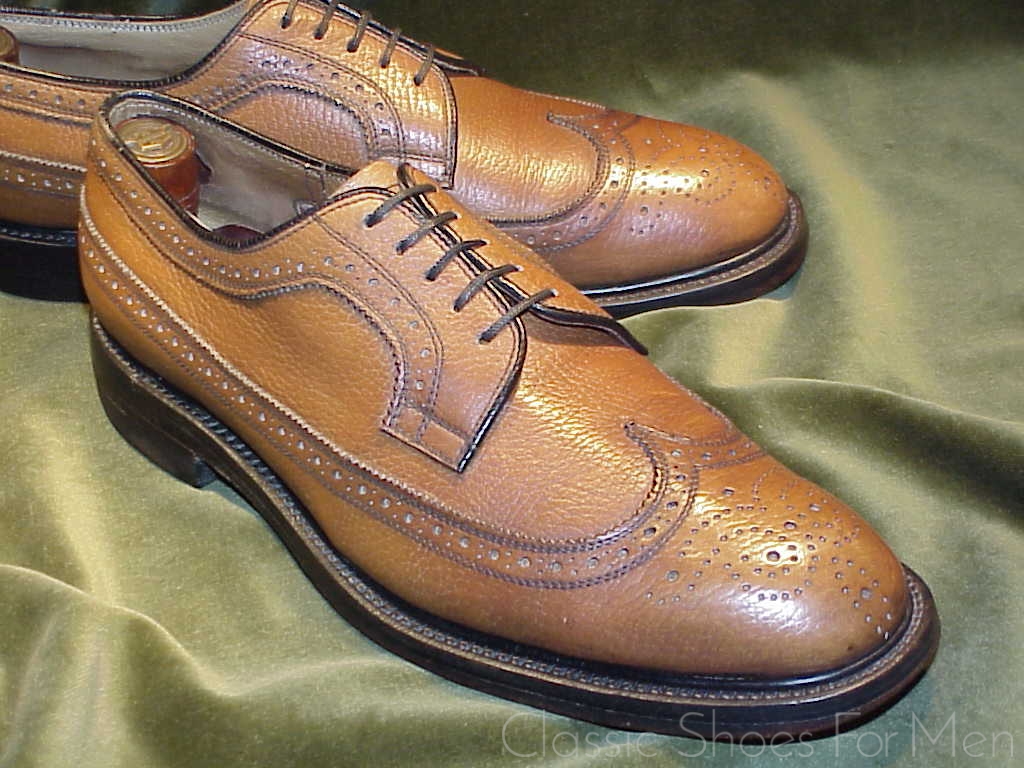 *Fine Bespoke LEE KEE Full Brogue Derby (Budapester)"Golden Harvest", Circa 1990: 44D (US 10.5D) - Image 3