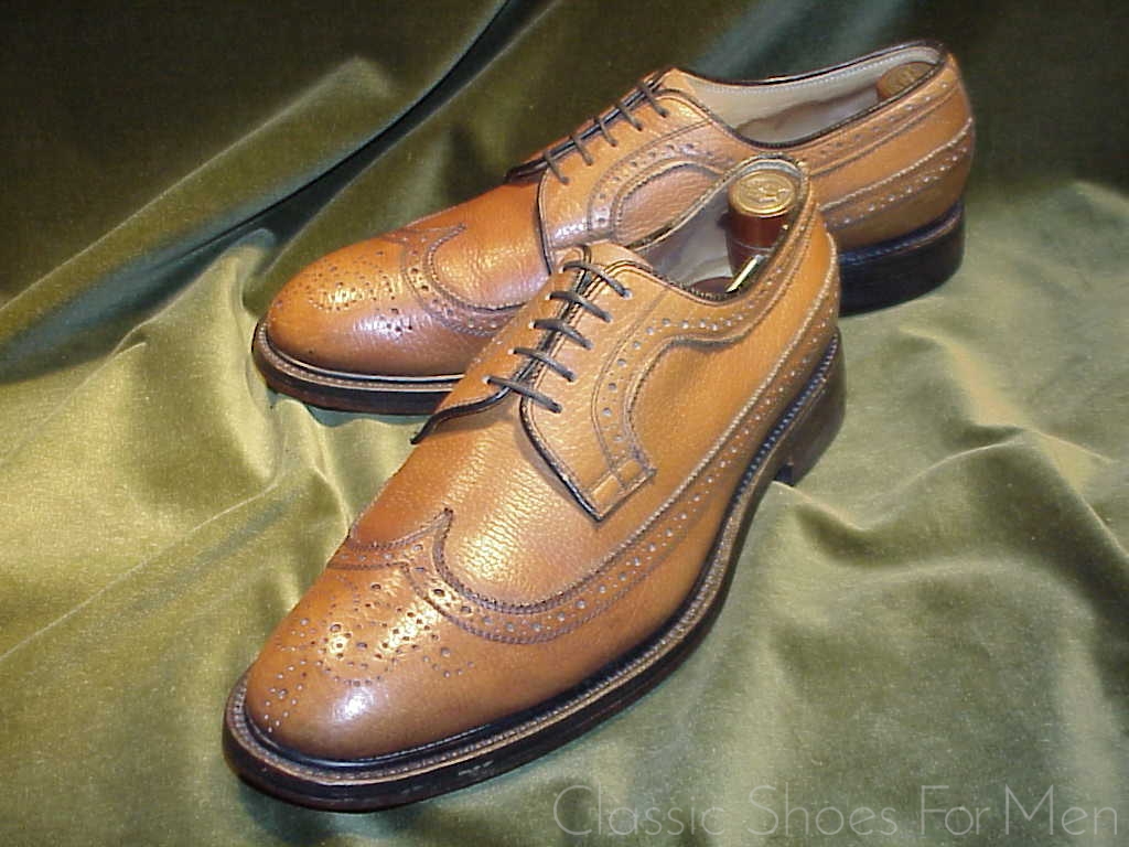 *Fine Bespoke LEE KEE Full Brogue Derby (Budapester)"Golden Harvest", Circa 1990: 44D (US 10.5D) - Image 9
