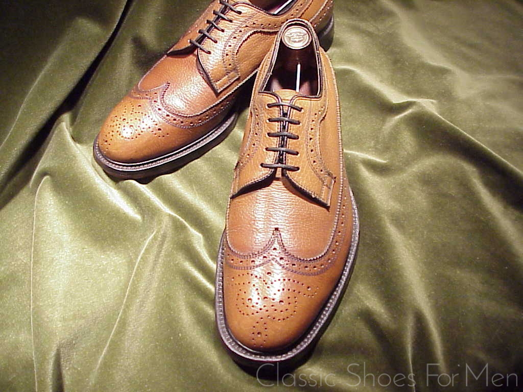 *Fine Bespoke LEE KEE Full Brogue Derby (Budapester)"Golden Harvest", Circa 1990: 44D (US 10.5D) - Image 6
