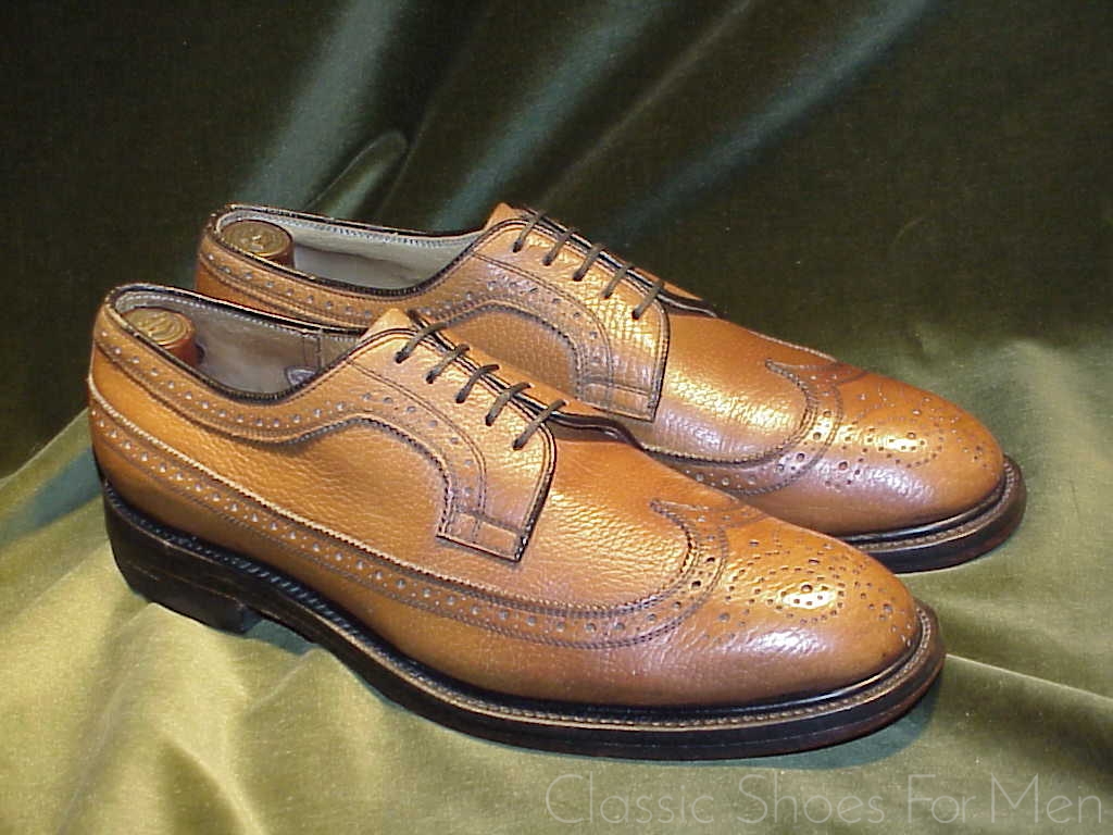 *Fine Bespoke LEE KEE Full Brogue Derby (Budapester)"Golden Harvest", Circa 1990: 44D (US 10.5D) - Image 7