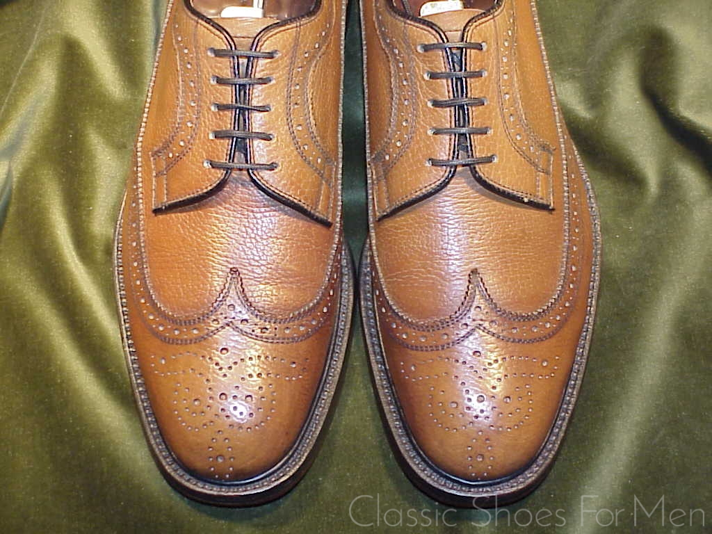 *Fine Bespoke LEE KEE Full Brogue Derby (Budapester)"Golden Harvest", Circa 1990: 44D (US 10.5D) - Image 5