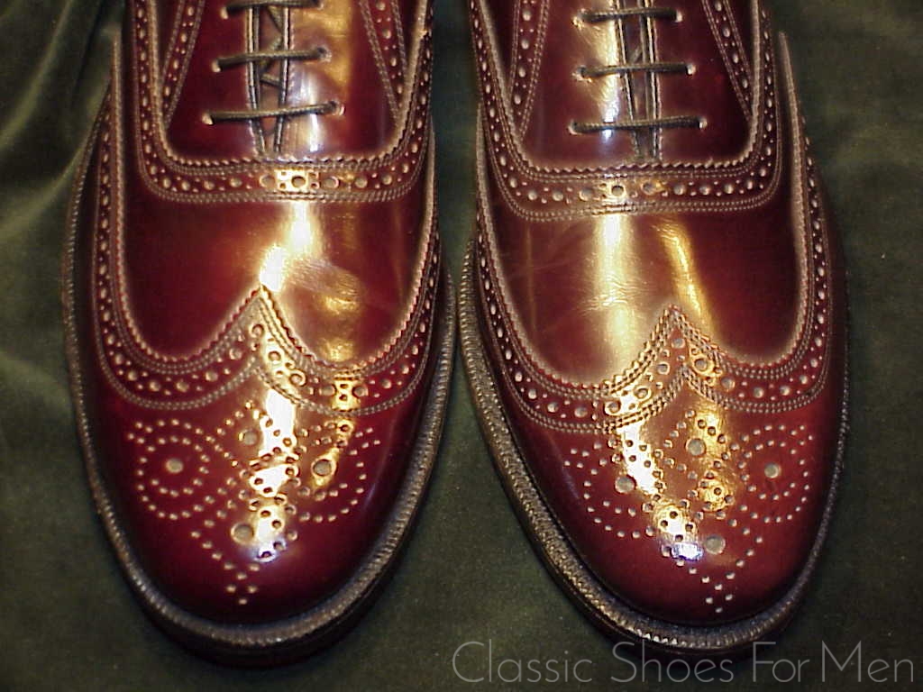 *NEW - THE FLORSHEIM SHOE Full Brogue Oxford, Circa 1980: 42 Narrow (US 9 Narrow) - Image 8