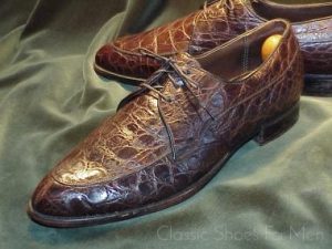 *Very Fine Vintage FLORSHEIM IMPERIAL ALLIGATOR Norwegian, Circa 1960: US 8.5C (41.5C)