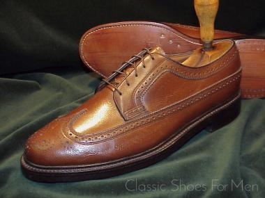 *NEW - Florsheim Imperial Full Brogue Derby Budapester, Circa 1980: US 9.5D (42.5D)